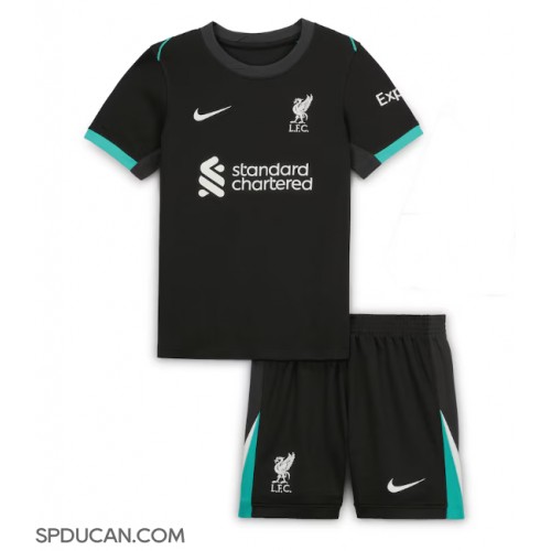 Dječji Nogometni Dres Liverpool Gostujuci 2024-25 Kratak Rukav (+ Kratke hlače)